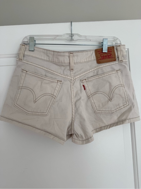 Levi's Pants - Levi's Women's Light Cream Denim Cutoff Shorts